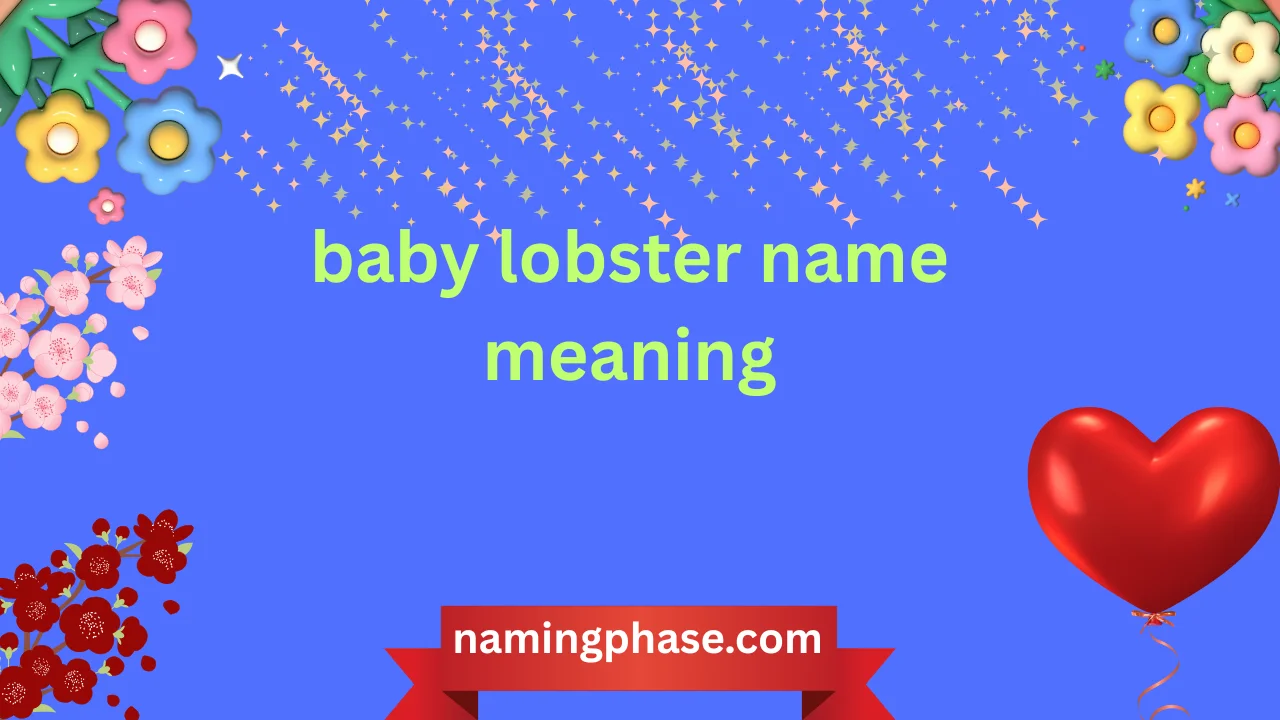 baby lobster name