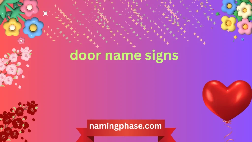 door name signs