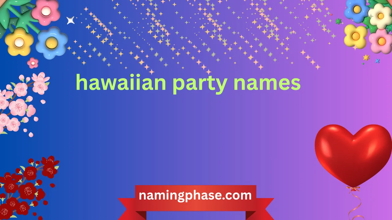 hawaiian party names