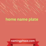 home name plate