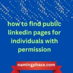 how to find public linkedin pages for individuals with permission