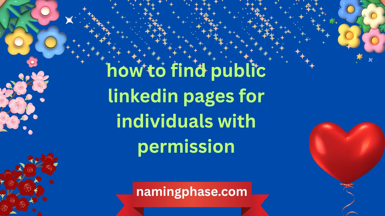 how to find public linkedin pages for individuals with permission