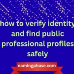 how to verify identity and find public professional profiles safely