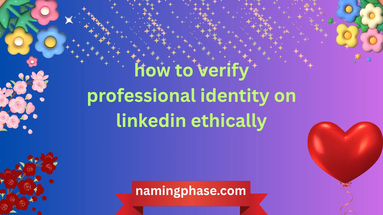 how to verify professional identity on linkedin ethically