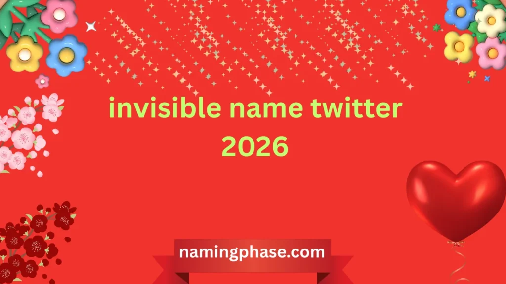 invisible name twitter 2026