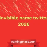 invisible name twitter 2026