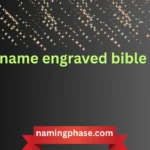 name engraved bible
