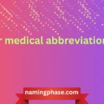 sr medical abbreviation