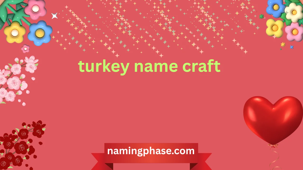 turkey name craft