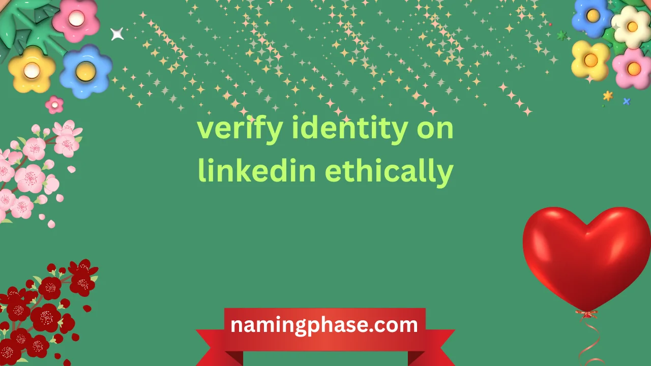 verify identity on linkedin ethically