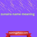 zunaira name meaning