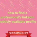 how to find a professional's linkedin publicly available profile