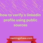 how to verify a linkedin profile using public sources