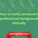 Verify Professional Background Ethically Meaning