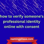 Verify Professional Identity Online With Consent