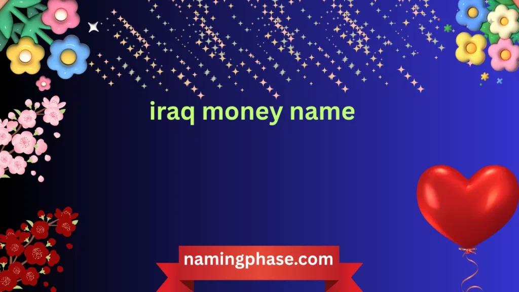 iraq money name