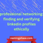 professional networking: finding and verifying linkedin profiles ethically