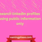 search linkedin profiles using public information only